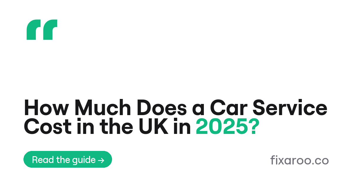 How Much Does a Car Service Cost in the UK in 2025?