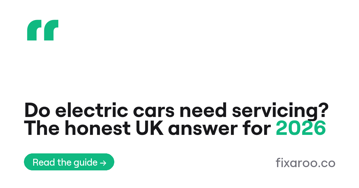 Do electric cars need servicing? The honest UK answer for 2026