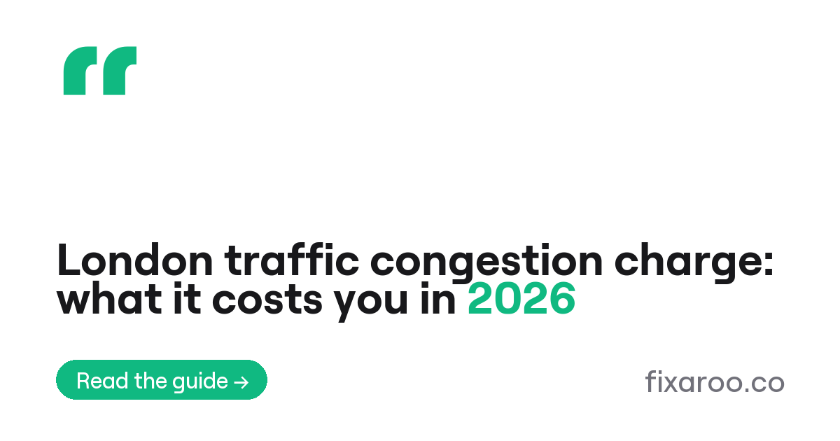 London traffic congestion charge: what it costs you in 2026