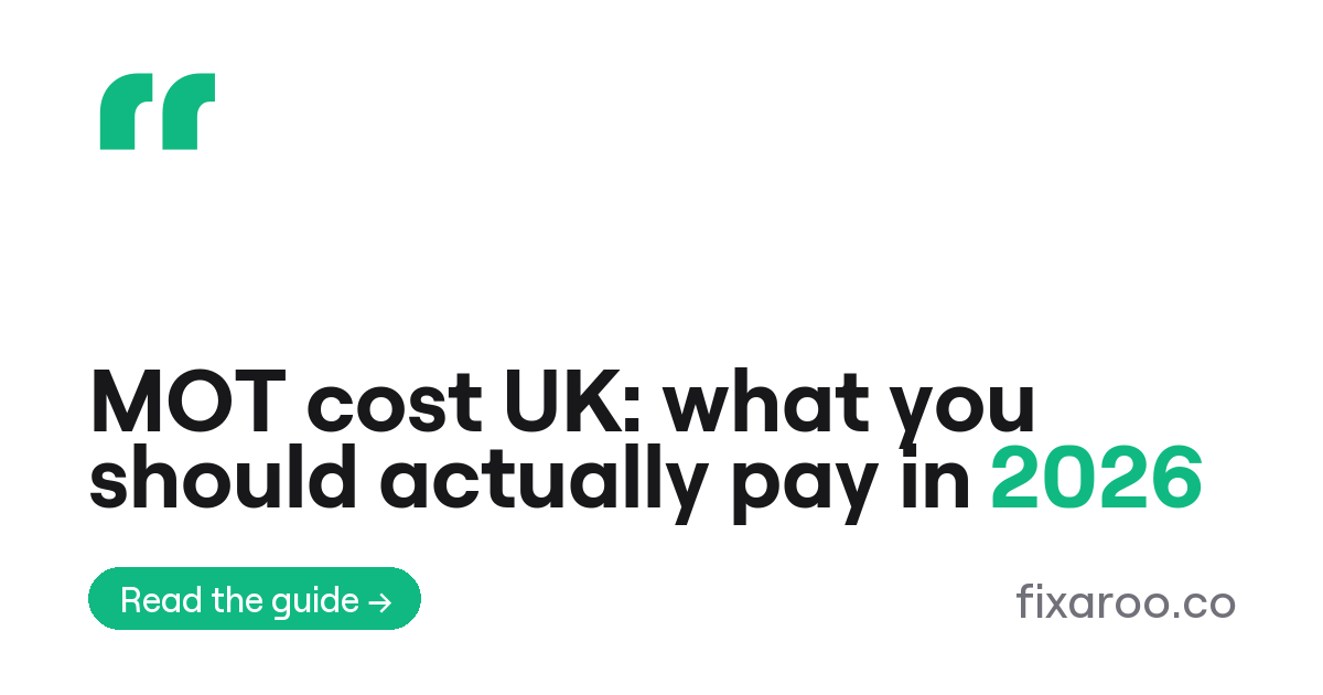 MOT cost UK: what you should actually pay in 2026