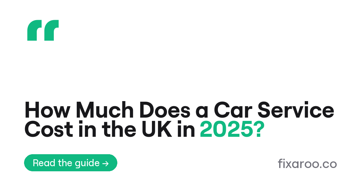 How Much Does a Car Service Cost in the UK in 2025?