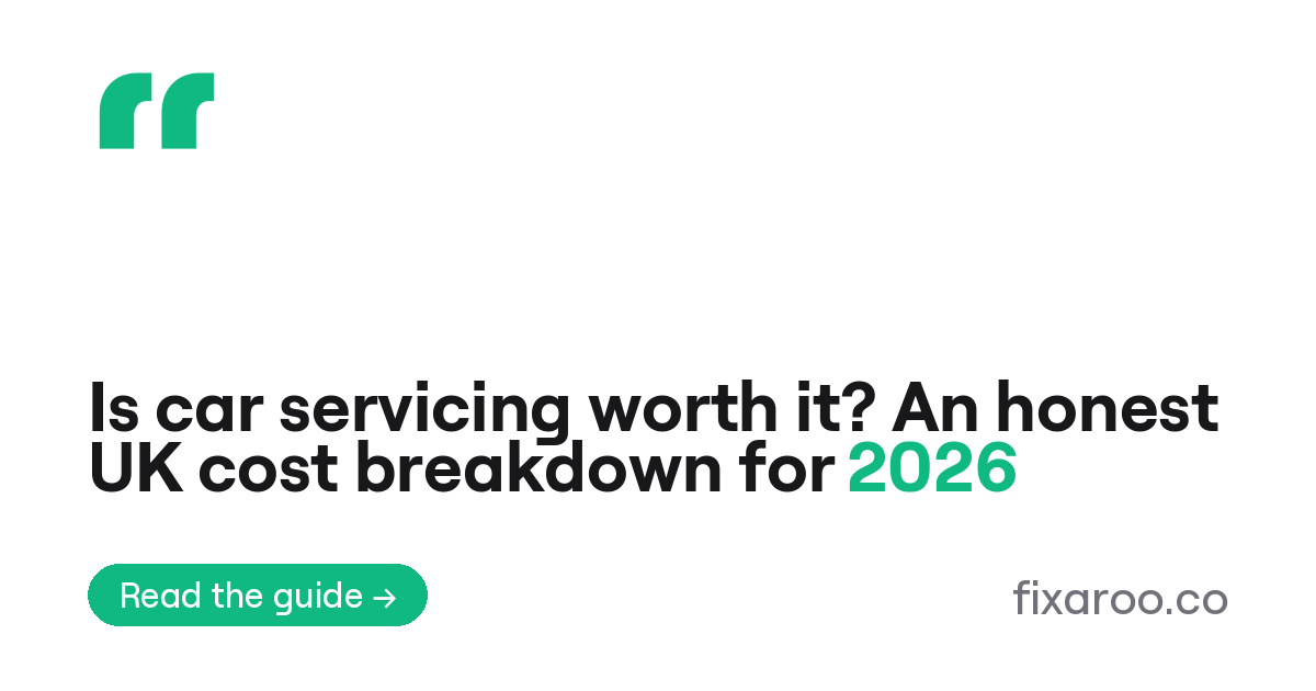 Is car servicing worth it? An honest UK cost breakdown for 2026