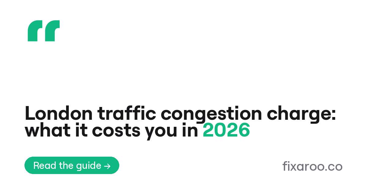 London traffic congestion charge: what it costs you in 2026